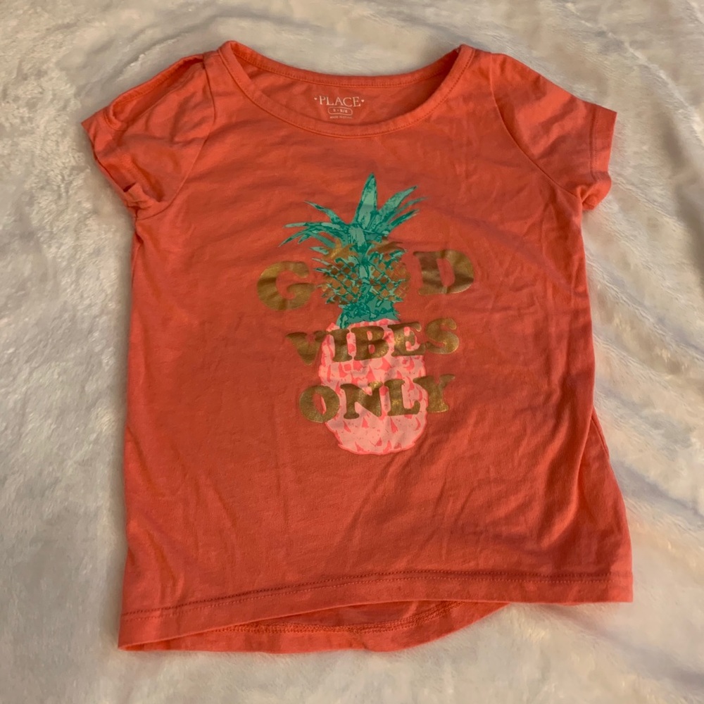 Children’s Place Coral Pineapple Print Girl Top
